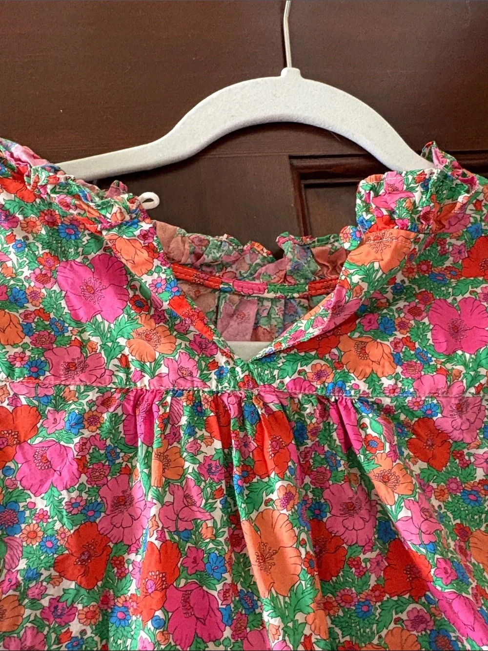 Jcrew Liberty of London Floral Puff-Sleeve Top